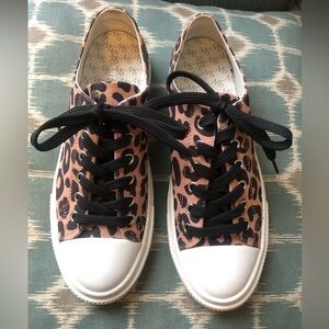 EUC Stuart Weitzman Cheetah Sneakers, size 9